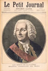 Retrato de Joseph Francis Dupleix (1697-1763), ilustração de &39;Le Peit Journal&39;, 27 de dezembro de 1896